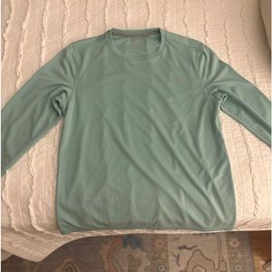 Men’s Fishing Long Sleeve Shirt- Light Blue